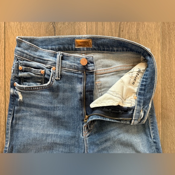 Mother The Insider Crop Step Chew Jeans in Dancing on Coals Size 23 - Picture 7 of 13